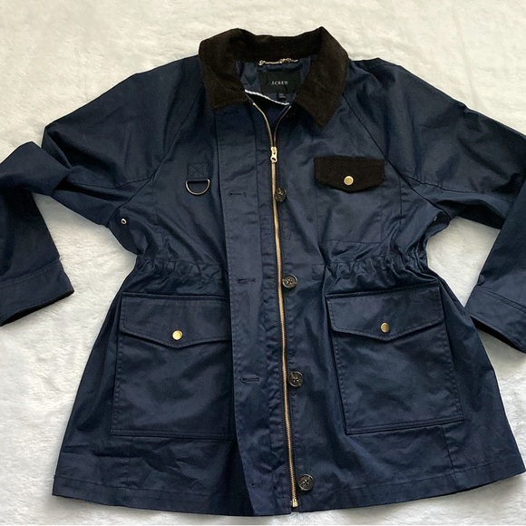 Like New J. Crew Navy Blue Classic Field Jacket - Picture 4 of 11